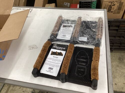 Lot of (2) Mud Scrubber Rubber Brush Mat  - Lot 504