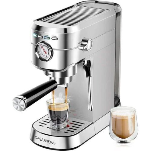 Casabrews 20 Bar Espresso Machine with Milk Frother Steam Wand - Lot 349