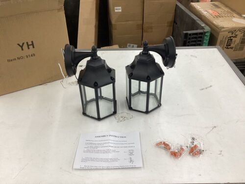 Outdoor Wall Sconce, 2 Pack  - Lot 648