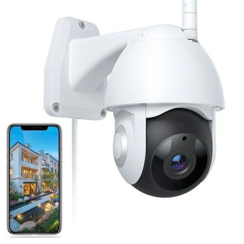 Voger WiFi Smart Security Camera Outdoor ,1080P with IP66 Weatherproof Motion Detection Night Vision, 2-Way Audio, 2.4Ghz Wifi Only - Lot 466