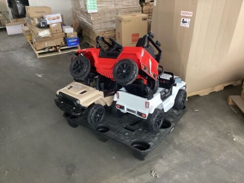 Lot of (3) Ride On Jeeps - For Parts or Repair  - Lot 709