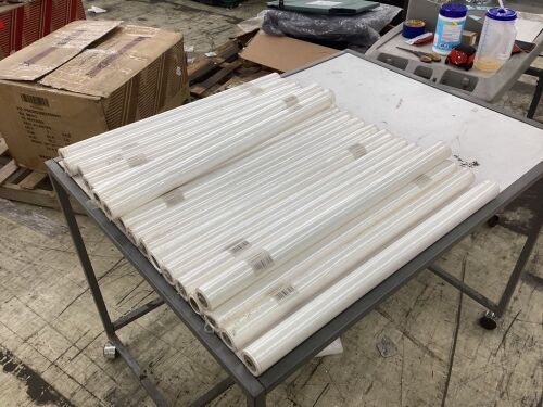 Lot of (20) White Wrapping Paper Rolls  - Lot 635