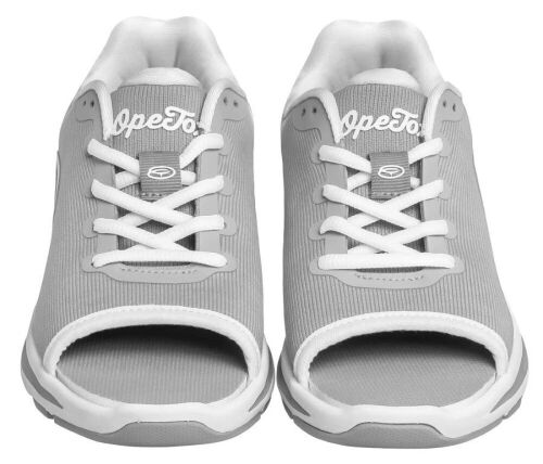 Women's Open Toe Sneaker Grey, Size 9.5  - Lot 665