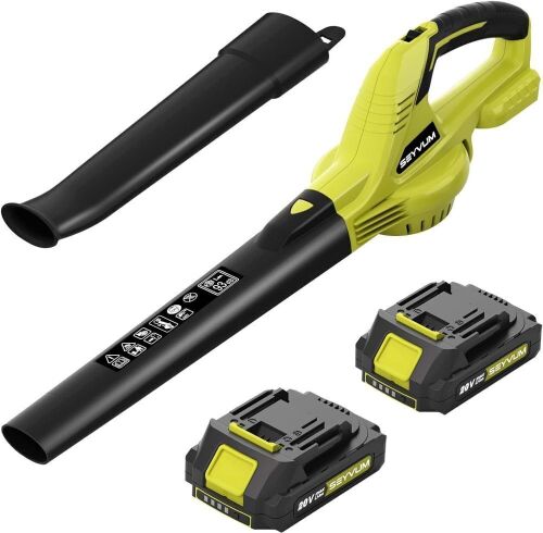 SEYVUM 20V Cordless Electric Leaf Blower, 320CFM 150MPH - Lot 643