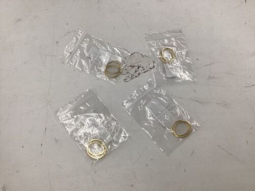 Lot of (4) 14K Gold Hoop Earrings - Lot 591