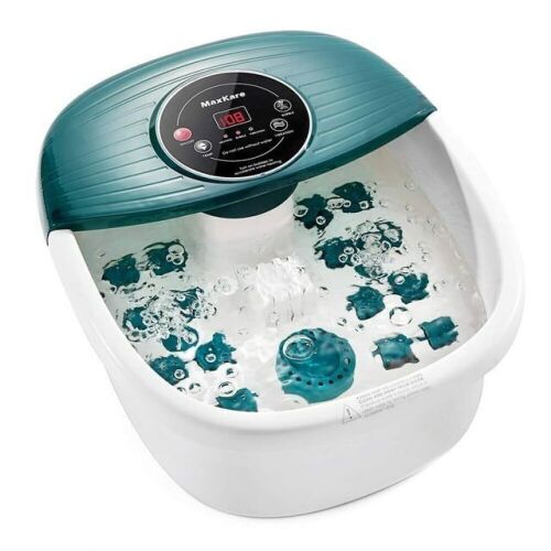 MaxKare Foot Spa Bath Massager with Heat, Bubbles, and Vibration - Lot 593