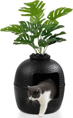 Faux Plant Hidden Litter Box Enclosure  - Lot 443