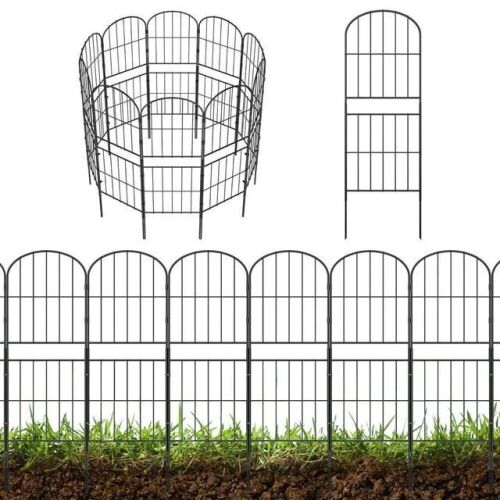 No Dig Decorative Outdoor Garden Fence, 10 Panels  - Lot 372