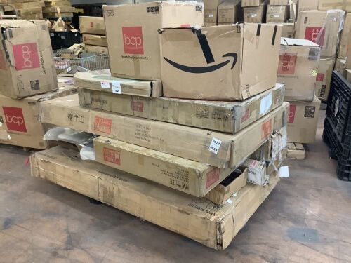 Pallet of Incomplete Furniture - 3 Dining Table Tops & More - Lot 329