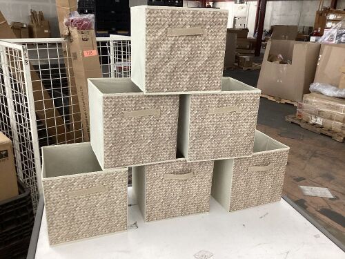 Lot of (6) Collapsible Storage Bins  - Lot 162