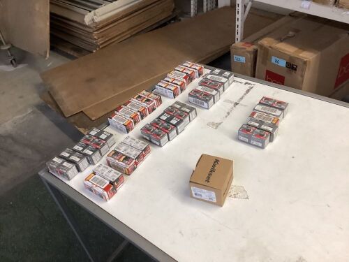Lot of (35) Bronze Mortise Cylinder Keyed Alike, 2 Pack & (1) Kwikset Satin Nickle Cylinder Deadbolt  - Lot 179