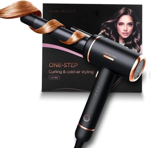 LESCOLTON Ceramic Curling Iron with Cooling Air 1" Barrel  - Lot 901