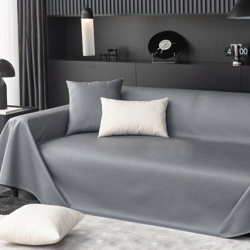 Slashop Waterproof Sofa/Couch Cover, Battleship Grey, 35" x 83"  - Lot 249
