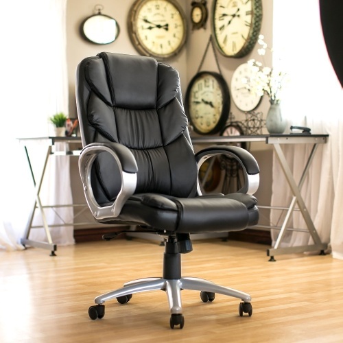 Ergonomic PU Leather High Back Office Chair - Lot 398