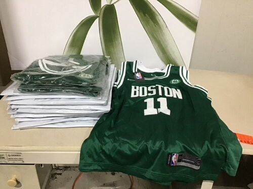 Lot of (20) NBA Youth Kyrie Irving Replica Jersey, Large & XL - Lot 429