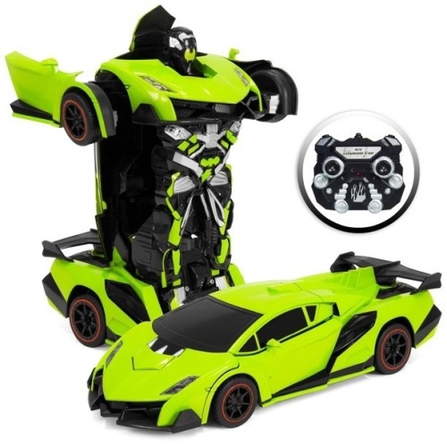 1:16 Scale Transforming RC Remote Control Robot Drifting Race Car Toy - Lot 753