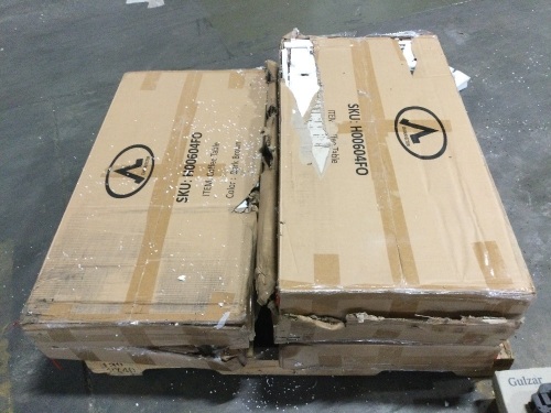 Lot of (5) Charavector Coffee Tables, New w/ Mouse Damage - Lot 779