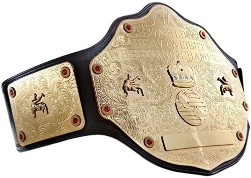WWE Authentic World Heavyweight Championship Commemorative Title Belt, Non-Engraveable - Lot 379