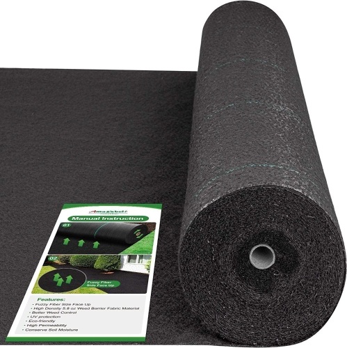 Amagabeli 5.8oz 4ft x 300ft Weed Barrier Landscape Geotextile Fabric - Lot 650
