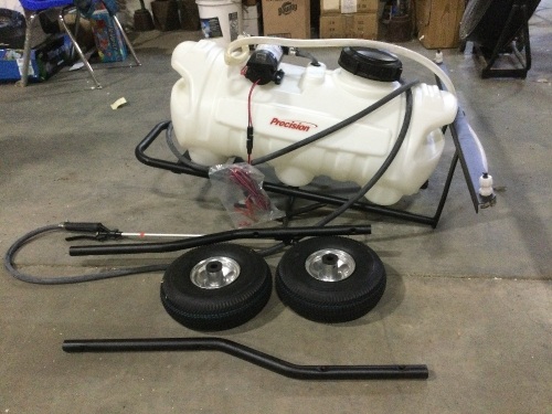 Precision Products TCT15 Tow Behind and Spot Sprayer, 12-Volt, 15-Gallon - Missing Tongue  - Lot 162