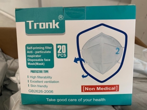 Lot of (62) 20-Packs of Non-Medical Face Masks - Lot 371