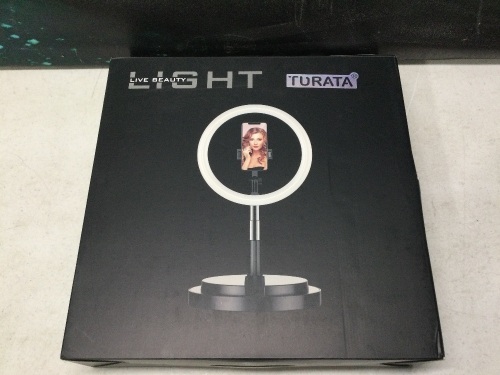 Turata 11.5" Foldable Selfie Ring Light with Stand & Phone Holder - Lot 581