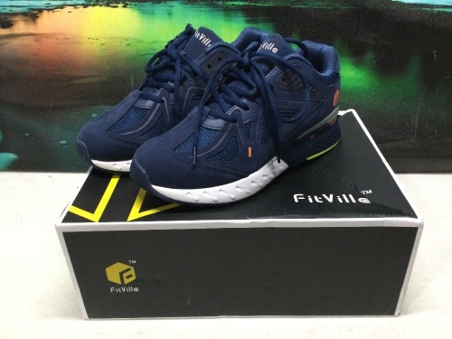 FitVille Men's Walking Shoes with Wide Toe Box, Arch Support, 8.5EW - Lot 852