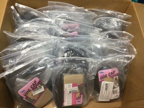 Lot of (20) Long Wavy Dark Brown 22" Synthetic Wigs - Lot 300