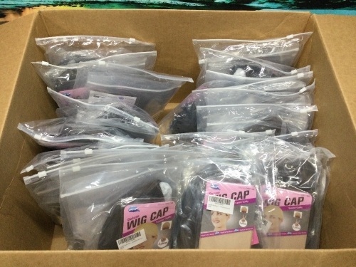 Lot of Wavy Long Dark Brown 22" Synthetic Wigs  - Lot 796