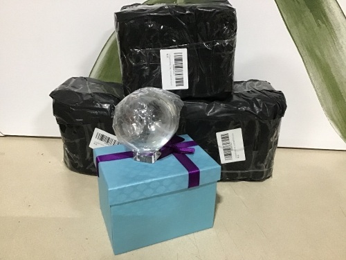 Lot of (4) Crystal Globes - Lot 314