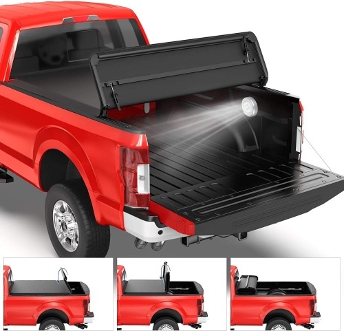 4 Fold 5.8' Soft Fold Truck Bed Tonneau Cover For 14-19 Chevy Silverado 1500  - Lot 374