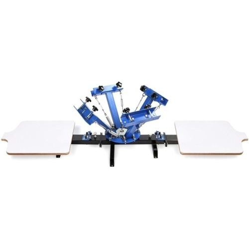 VEVOR Screen Printing Machine 17.7x21.7Inch 4 Color 2 Station   - Lot 77