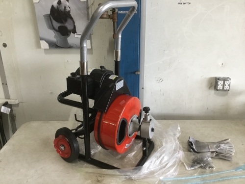 Drain Cleaning Machine, Damaged Wheel - Lot 91