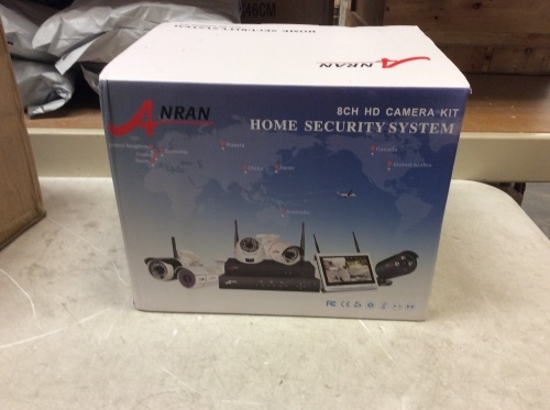 ANRAN Home Security System 8 CH 3.6mm 1080P with 3 Bullet Cameras - Appears New  - Lot 54