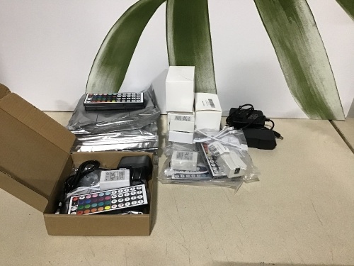 Lot of (6) Remote Controlled LED Light Strips - Lot 795