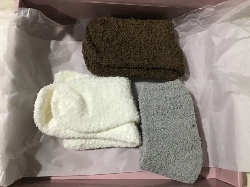 Nap Loungwear Fuzzy Plush Socks, 3 Pairs - Lot 122