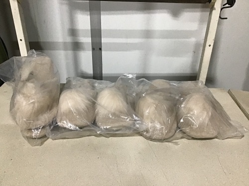 Lot of (3) Cashmere Pom Pom Slippers, 2 Large, 1 Medium  - Lot 110
