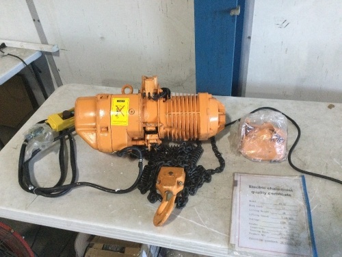 1-Ton Electric Lifting Hoist - Lot 76
