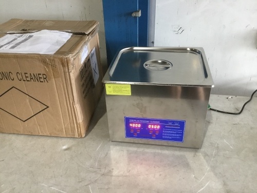 15L Stainless Ultrasonic Cleaner Digital Control LCD with Basket - Lot 1050