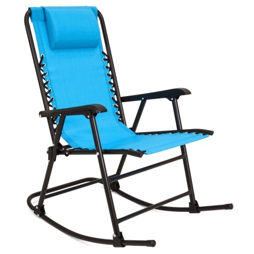 Foldable Zero Gravity Patio Rocking Lounge Chair  - Lot 1181