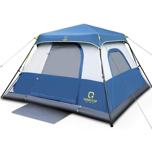 QOMOTOP 6 Person 60 Seconds Set Up Camping Tent with Rainfly - Lot 1195