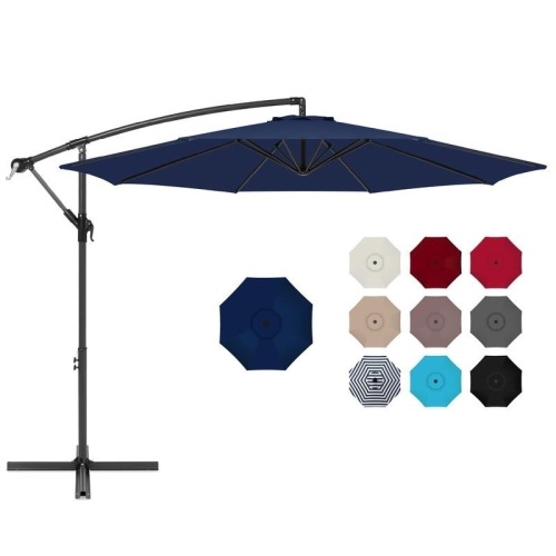 10ft Offset Hanging Patio Umbrella  - Lot 644
