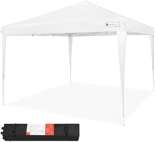 10x10ft Outdoor Portable Lightweight Folding Instant Pop Up Canopy w/Adjustable Height, Wind Vent, Carrying Bag - Lot 905