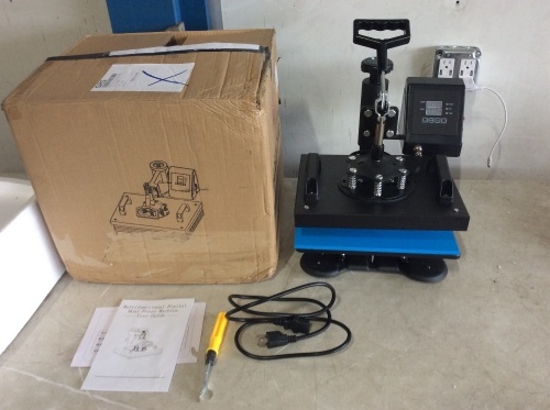 VEVOR 12" X 10" Swing Away Heat Press Machine - Lot 344