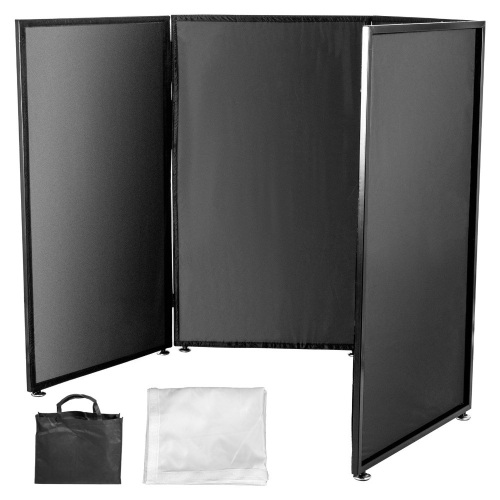 Dj Event Facade Metal Frame Booth W/ 4 Panels Fodable  - Lot 131