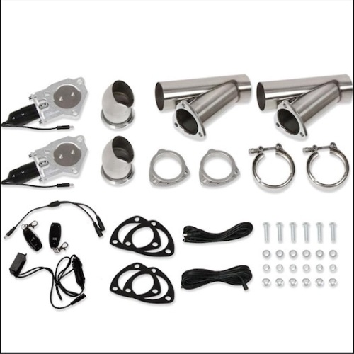 DEMOTOR PERFORMANCE Stainless Steel 3" Electric Exhaust Pipe Kit - Lot 122