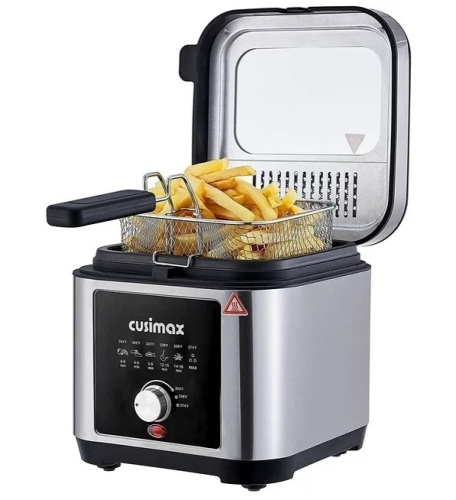 CUSIMAX 2.6QT Deep Fryer, Stainless Steel, Electric, New, Model CMDF-02 - Lot 278