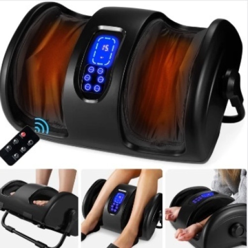 Reflexology Shiatsu Foot Massager w/ High-Intensity Rollers, Remote Control - Lot 283
