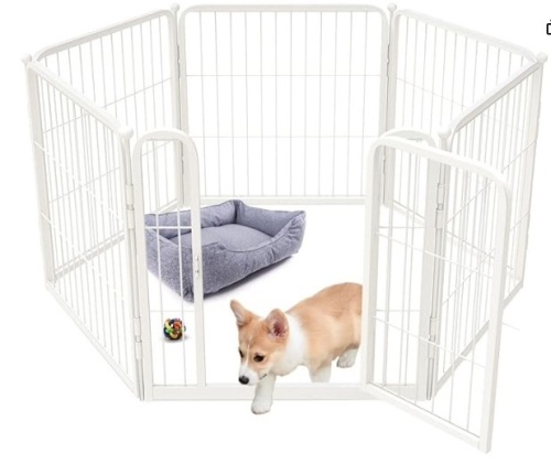 FXW Homeplus Dog Playpen Designed for Indoor Use, 24" Height for Puppy and Small Dogs│Patented (white) $69.99 - Lot 315