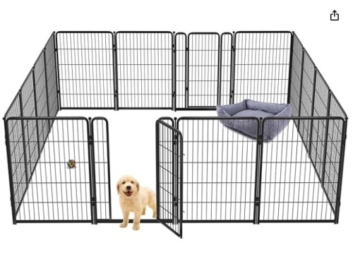 FXW Homeplus Dog Playpen Designed for Indoor Use, 40" Height for Large Dogs│Patented black 16 panel $239.99 - Lot 31